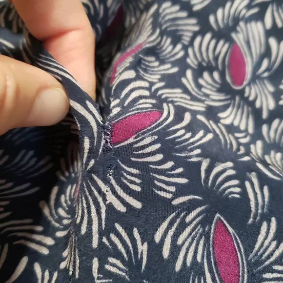 Anthropologie Odille Cowl Neck Cap Sleeve Silk Blouse Size 2 - Picture 12 of 12